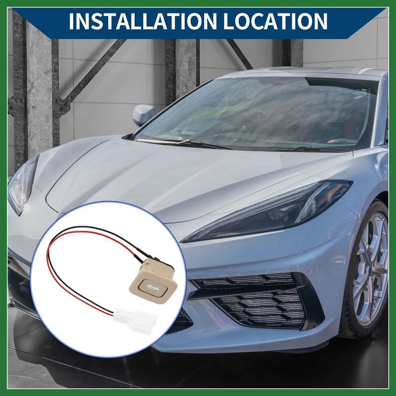 Motoforti No.935552H0004W Trunk Lid Lock Release Push Button Handle Switch