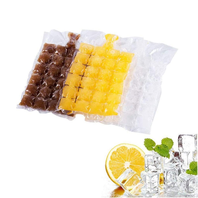 2 Pack 480 Ice Cubes Disposable Ice Bag Seal Ice