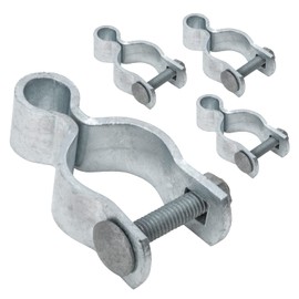 VIVIDA 1-3/8" Chain Link Female Gate Hinge, Metal Gate Hinge for 1-3/8" OD Post/Pipe, Chain Link Fence Hardware, Galvanized Steel, 4 PCS