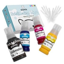 GIZMIX Sublimation Ink 427ml Autofill Refilled Compatible for Epson Ecotank ET-2800 ET-2803 ET-2850 ET-2720 ET-2760 ET-4800 ET-15000 ET-2400 ET-3760 ET-4760 & DIY Projects