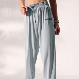 Yoga Wear Gym Wear Exercise Pants Training Sweatpants Pilates Pants M/Gray 5ea