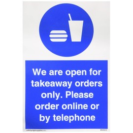 Viking Signs MV6012-A6P-V We are open for takeaway orders only. Please order online or by telephone
