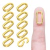Ofiuny 10Pcs 18K Gold Filled Oval Clasp Carabiner Necklace Clasps