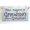 HmHome What happens at Grandma's Nan Gran Granny Gift Birthday
