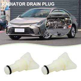 Be In Your Mind 2 pieces car radiator drain plug tap fuel tap radiator part 23322-54010 2332254010 compatible with Toyota compatible with Honda