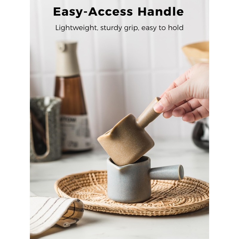 YHOJOY Espresso Measuring Cup, Ceramic Espresso Cup with Handle, Expresso