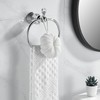 WOLIBEER Chrome Towel Ring,Crystal Hand Towel Holder,Bath Oval Hand Towel