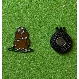 Caddy Critter Golf Ball Marker with Magnetic Hat Clip – Fun and Unique Golf Accessory, Durable Enamel Design, for Golfers - Funny Golf Accessory