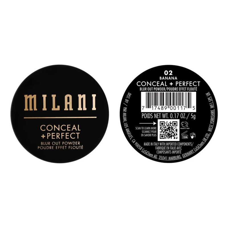 Polvo Fijador De Maquillaje Milani Conceal + Perfect Banana