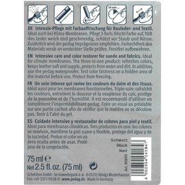 pedag Suede and Textile Color Restorer, German Made, Applicable Indoors, Black, 2.5 Fl Oz