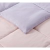 My World Solid Pleated 2-Piece Duvet Set, Twin XL, Lavender/Blush