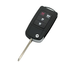 SEGADEN Modified Upgraded Flip Key Shell Compatible with Toyota 4 Button Keyless Entry Remote Key Case Fob SS434A
