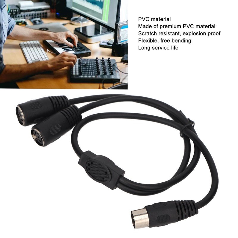 DIN 4PIN to 2DIN 4PIN Adapter Cable Professional Male to