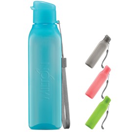 MILTON Travel Water Bottle – 1Pcs Reusable Sports Bottle with Easy Open Close Lid and Leakproof Neck – Food Grade Plastic Water Bottles for Adults and Kids, School, Gym