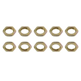DTGN M7 x 1 mm (DxP) Hex Nuts - 50 Pack - Good for Home Garage Repair - 304 Stainless Steel Hexagon Nuts - Gold Tone