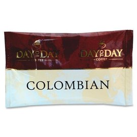 Day to Day 23001 100% Pure Coffee, Colombian Blend, 1.5 oz Pack, 42 Packs/Carton