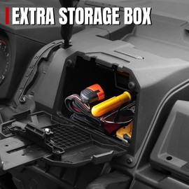 A & UTV PRO Tablet Holder for 2016-2024 Can Am Defender HD5 HD8 HD10 Accessories, Electronic Device Phone Mount with Storage Box