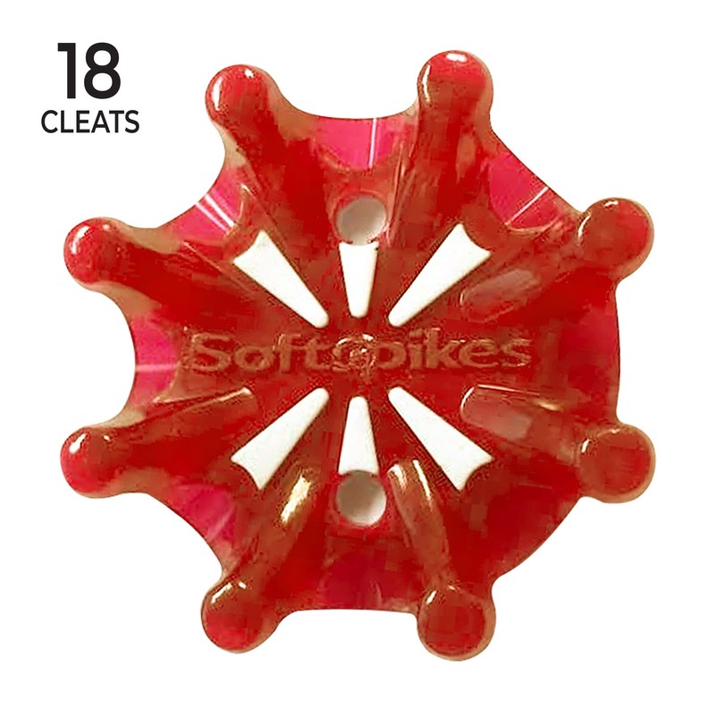 SOFTSPIKES Golf Spikes Pulsar Fast Twist 3.0 Red Golf Spikes,