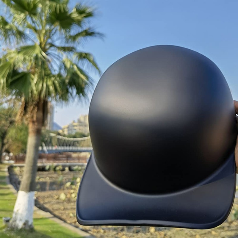Yesmotor Baseball Motorcycle Helmet Half Cap for Bike Cruiser Chopper