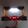 XKMT- Black Cruiser Accessories Skull & Flame LED License Plate