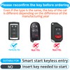 Sindeda for Jeep Key Fob Cover with Keychain Soft Full
