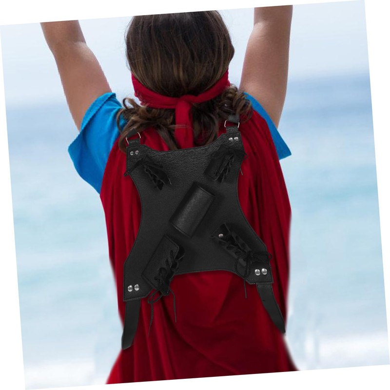 Hohopeti Cosplay Essential Viking Double Shoulder Sword Belt Back Holder