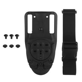 Mid-Low Ride Holster Platform Adapter Belt Loop 360 °Rotation Receiver Mounts with Adjustable Thigh Straps (Black/Mid-Low Ride Mode)