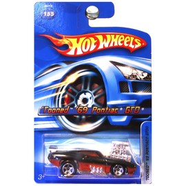 Hot Wheels 2006 Tooned 69 Pontiac GTO Card #155 1:64 Scale