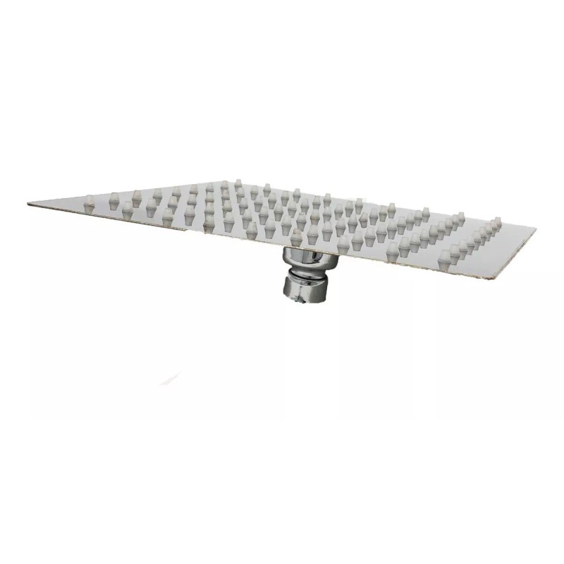 IML Regadera Cuadrada 20cm Tipo Lluvia + Tubo Cuadrado 40cm