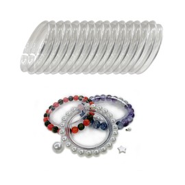 Acrylic Bracelet Display Holder Clear Bracelet Organizer Stand for Jewelry Selling Packing Storage and Showcase Bangle Plastic Support Rack for Display Case 15 Pcs Large