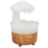 Rain Cloud Humidifier 7 Colors Light Remote Control Wood Grain