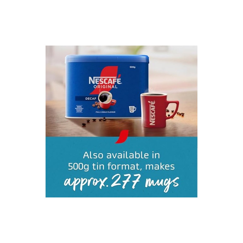 Nescafe Original Decaf Individual One Cup Instant Coffee Sachets x