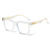 VISOONE Rectangle TR90 Blue Light Blocking Glasses Computer Eyewear with