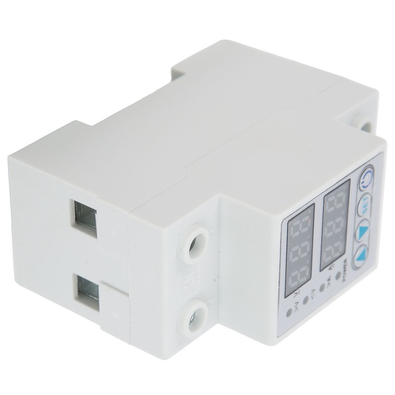 Overvoltage Undervoltage Protector LED Adjustable Self Reset Current Protector AC