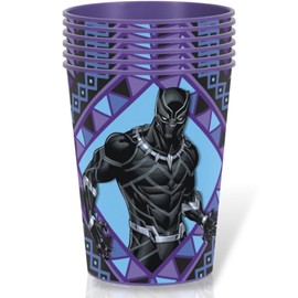 Unique Industries Panther Vibrant Multicolor Plastic Stadium Cup - 16oz (1 Count) | Perfect For Parties