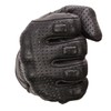Milwaukee Leather Men's Black Leather Gloves with Rubberized Knuckles -