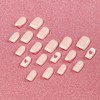 TENPAL Valentines Press on Nails Medium French Tips Pink Nails