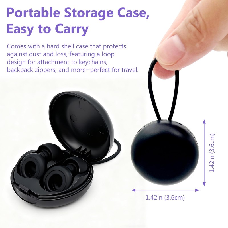 Noise Cancelling Ear Plugs for Sleep, Concerts, Work & Study