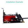 SFF-8643 to PCI-E 4X Adapter Card Converter with 1 Mini