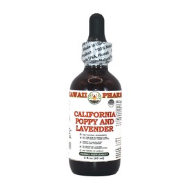 Hawaii Pharm Europe California Poppy and Lavender Alcohol-free Liquid Extract Glycerite 60 ml