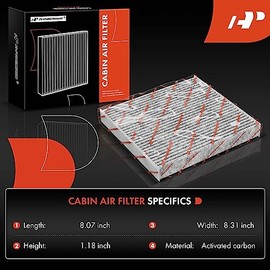 A-Premium - Filtro de aire para motor y cabina de 2 piezas con carbón activado compatible con Honda CR-V CRV 2017-2022, Civic 2016-2021 1.5L