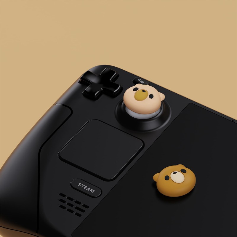 PlayVital Joystick Caps for Steam Deck LCD, Thumbsticks Grips Caps