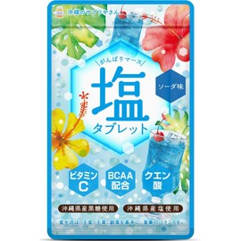 シードコムス がんばりマース 塩タブレット ソーダ 5袋 クエン酸 ビタミンC BCAA 沖縄県産黒糖 沖縄県産塩