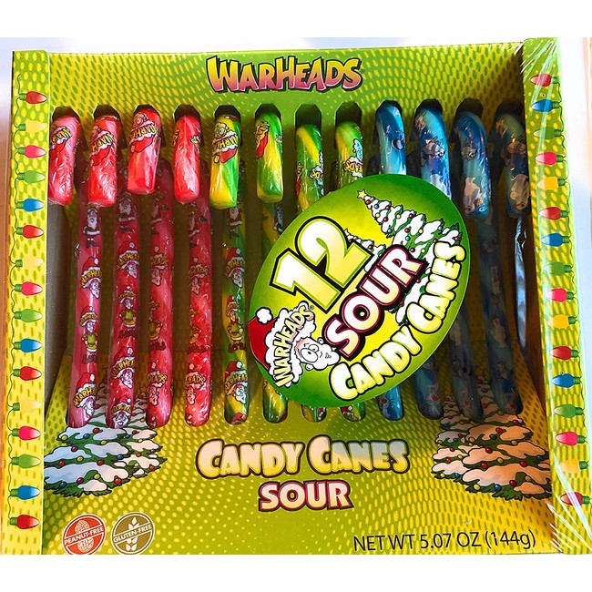 Warhead 12 Sour Candy Canes