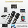 TONOR Wireless Microphone, UHF Dual Handheld Metal Multipurpose Dynamic Singing