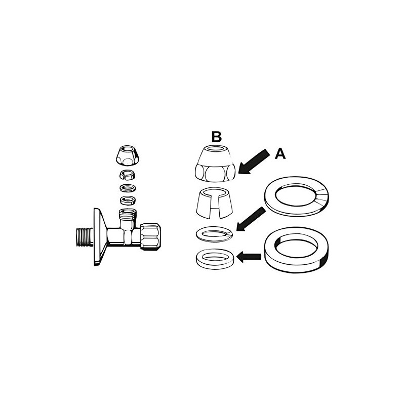 Cornat Throw with Crimp Seal 1/2 Inch x 12 mm