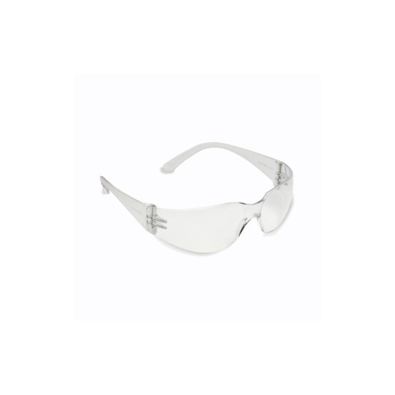 Bulldog Frosted Clear Frame Safety Glasses, Clear Lens