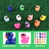 Pack of 100 Miniature Ducks, Mini Ducks Resin with Sunglasses,