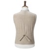 Tuikayoo Men's Summer Linen Vest Suit Waistcoat Casual Vest Regular