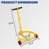 SYNTHACY 55 Gallon Drum Dolly, 1200lbs Capacity Drum Cart with